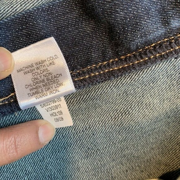 NEW Banana Republic Jeans Women 14L 37x36 Bootcut Stretch Flap Pocket Dark Wash - Picture 9 of 11